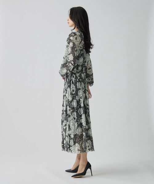 LANVIN COLLECTION / ランバン コレクション ドレス | ピンタック シフォンワンピース | 詳細2