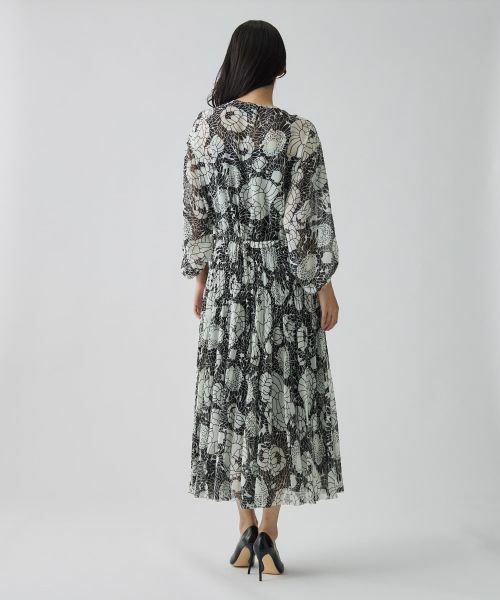 LANVIN COLLECTION / ランバン コレクション ドレス | ピンタック シフォンワンピース | 詳細3