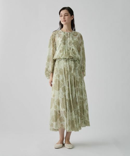LANVIN COLLECTION / ランバン コレクション ドレス | ピンタック シフォンワンピース | 詳細5