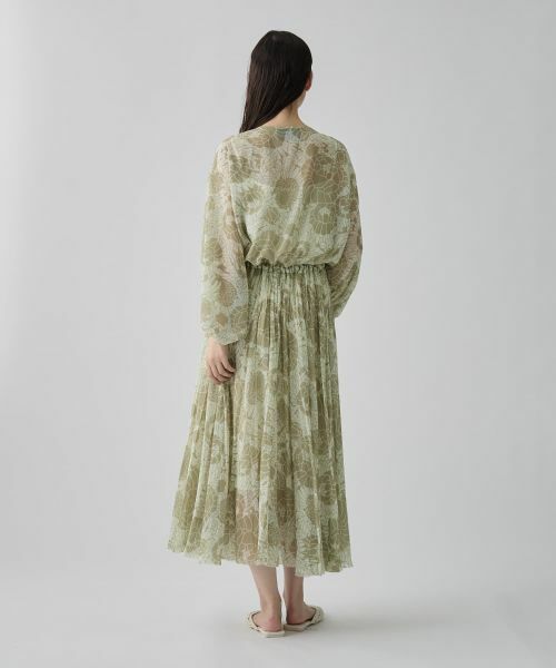 LANVIN COLLECTION / ランバン コレクション ドレス | ピンタック シフォンワンピース | 詳細7
