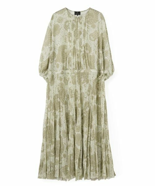 LANVIN COLLECTION / ランバン コレクション ドレス | ピンタック シフォンワンピース(ブラウンその他)