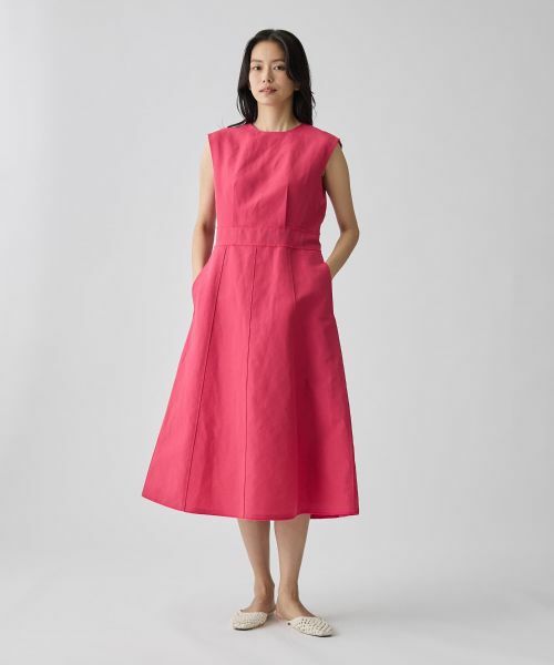 LANVIN COLLECTION / ランバン コレクション ドレス | ワイドショルダーフレアワンピース | 詳細5