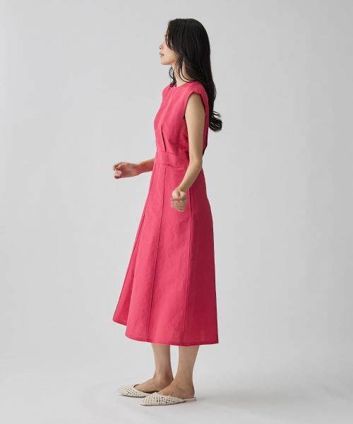 LANVIN COLLECTION / ランバン コレクション ドレス | ワイドショルダーフレアワンピース | 詳細6
