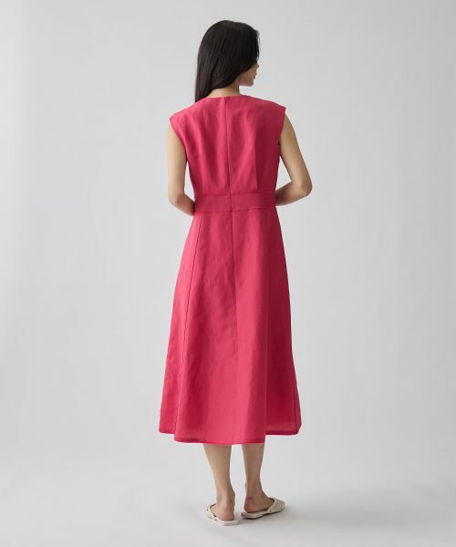 LANVIN COLLECTION / ランバン コレクション ドレス | ワイドショルダーフレアワンピース | 詳細7