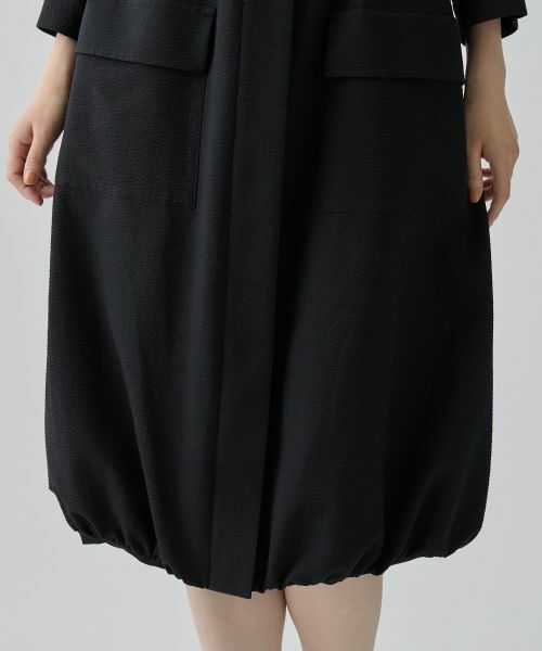 LANVIN COLLECTION / ランバン コレクション ドレス | オープンカラーバルーンワンピース | 詳細10
