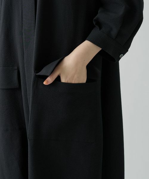 LANVIN COLLECTION / ランバン コレクション ドレス | オープンカラーバルーンワンピース | 詳細11