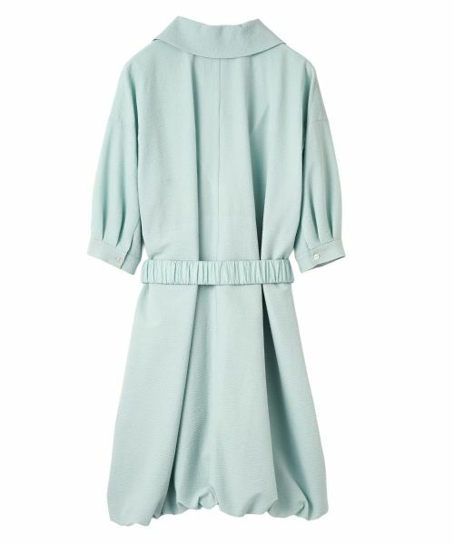 LANVIN COLLECTION / ランバン コレクション ドレス | オープンカラーバルーンワンピース | 詳細15
