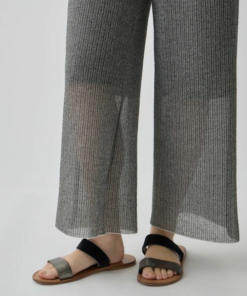 LANVIN COLLECTION / ランバン コレクション その他パンツ | ラミーブレンド 立体ニットパンツ | 詳細10