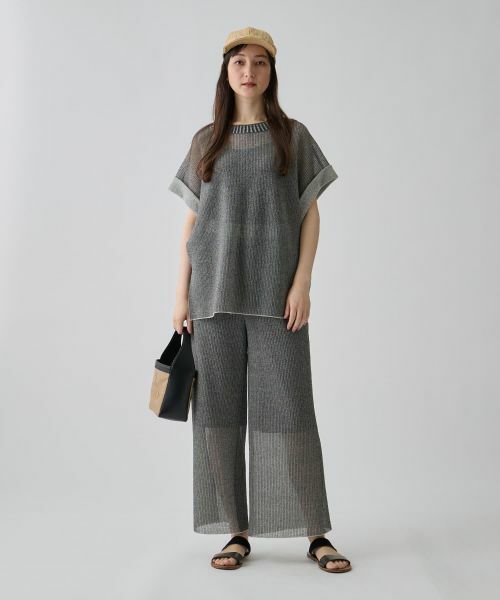 LANVIN COLLECTION / ランバン コレクション その他パンツ | ラミーブレンド 立体ニットパンツ | 詳細12