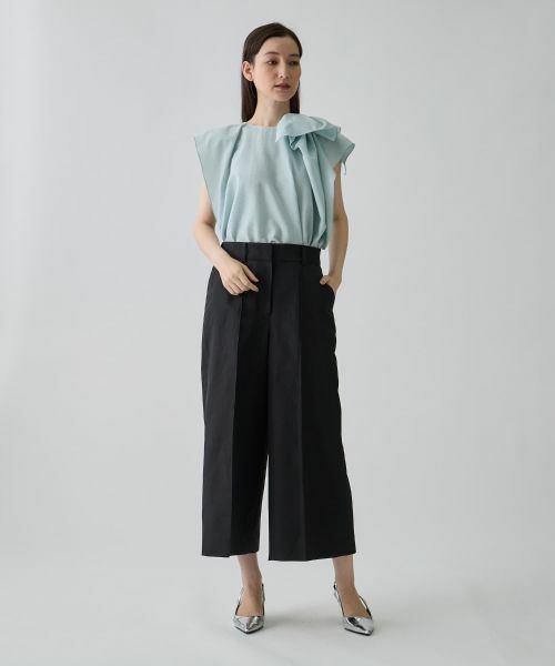 LANVIN COLLECTION / ランバン コレクション その他パンツ | ピンタック スマートパンツ | 詳細11