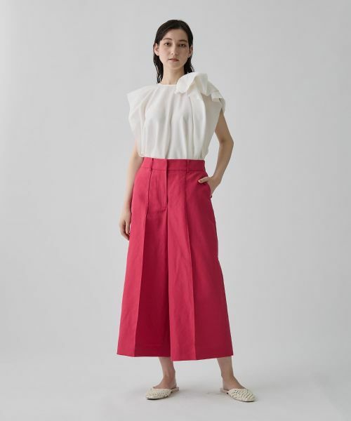 LANVIN COLLECTION / ランバン コレクション その他パンツ | ピンタック スマートパンツ | 詳細5