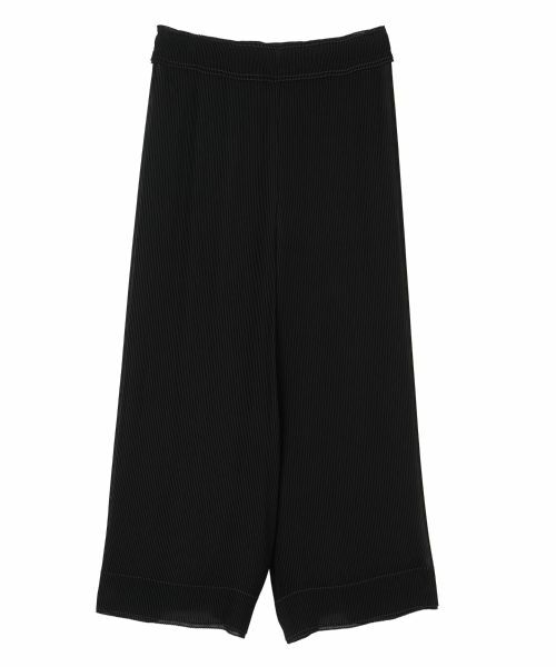LANVIN COLLECTION / ランバン コレクション その他パンツ | ワイドプリーツパンツ（ブラック）