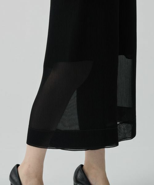 LANVIN COLLECTION / ランバン コレクション その他パンツ | ワイドプリーツパンツ | 詳細10
