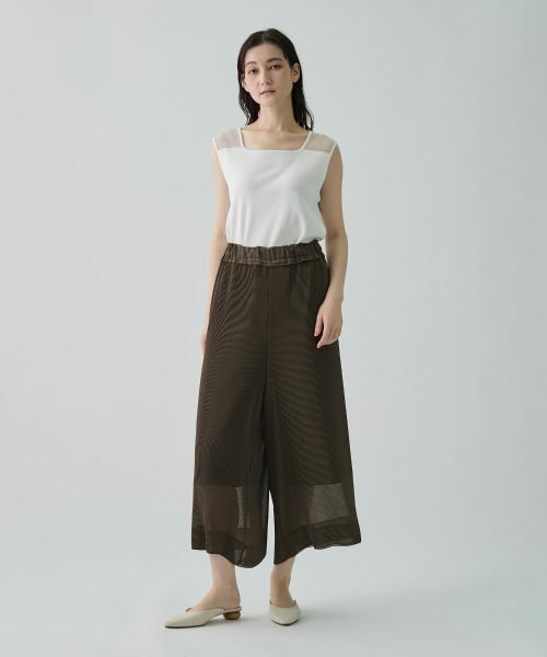 LANVIN COLLECTION / ランバン コレクション その他パンツ | ワイドプリーツパンツ | 詳細5