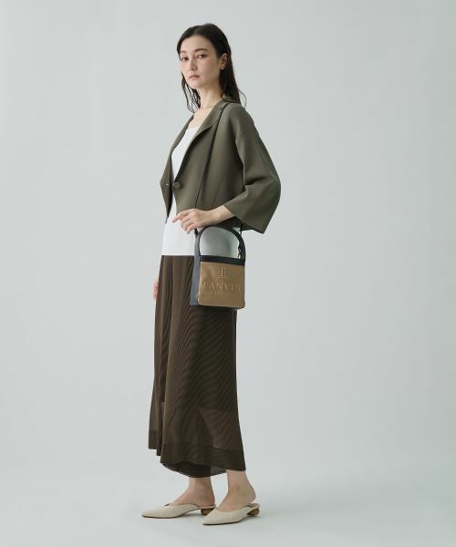 LANVIN COLLECTION / ランバン コレクション その他パンツ | ワイドプリーツパンツ | 詳細6