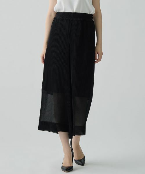 LANVIN COLLECTION / ランバン コレクション その他パンツ | ワイドプリーツパンツ | 詳細7