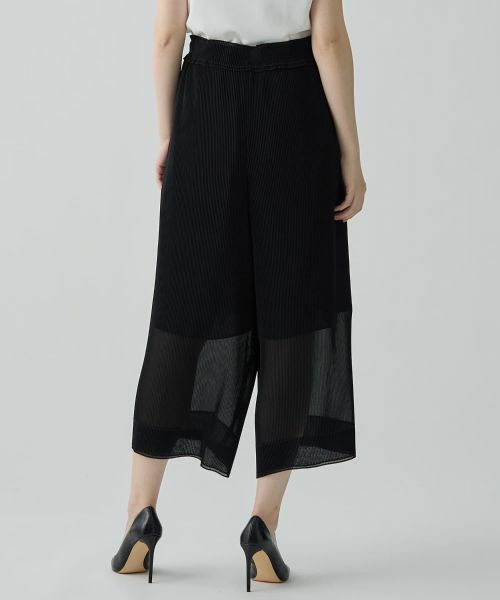 LANVIN COLLECTION / ランバン コレクション その他パンツ | ワイドプリーツパンツ | 詳細9