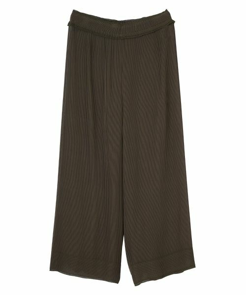 LANVIN COLLECTION / ランバン コレクション その他パンツ | ワイドプリーツパンツ（ダークブラウン）
