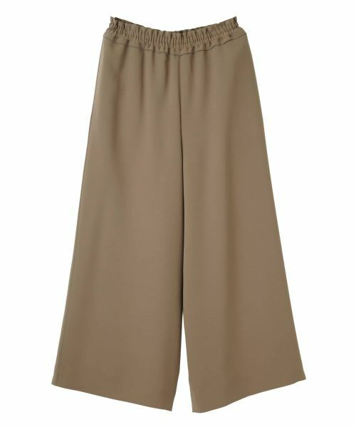 LANVIN COLLECTION / ランバン コレクション その他パンツ | RELAXION メローワイドパンツ（ブラウン）