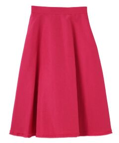 LANVIN COLLECTION / ランバン コレクション ロング・マキシ丈スカート | フリンジ構築フレアスカート