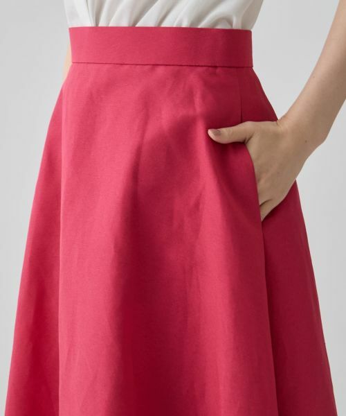 LANVIN COLLECTION / ランバン コレクション ロング・マキシ丈スカート | フリンジ構築フレアスカート | 詳細4