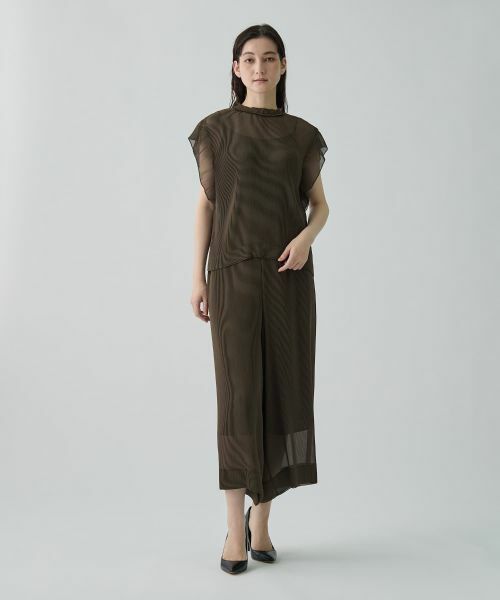 LANVIN COLLECTION / ランバン コレクション シャツ・ブラウス | 変形フレンチスリーブ プリーツブラウス | 詳細10