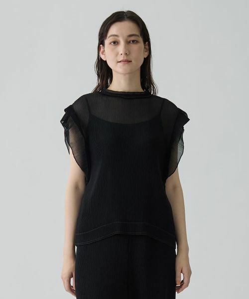 LANVIN COLLECTION / ランバン コレクション シャツ・ブラウス | 変形フレンチスリーブ プリーツブラウス | 詳細11