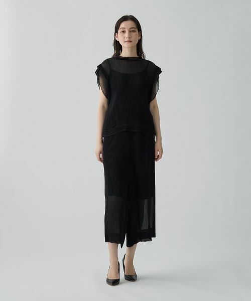 LANVIN COLLECTION / ランバン コレクション シャツ・ブラウス | 変形フレンチスリーブ プリーツブラウス | 詳細15