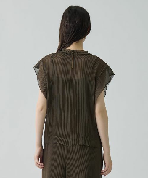 LANVIN COLLECTION / ランバン コレクション シャツ・ブラウス | 変形フレンチスリーブ プリーツブラウス | 詳細8