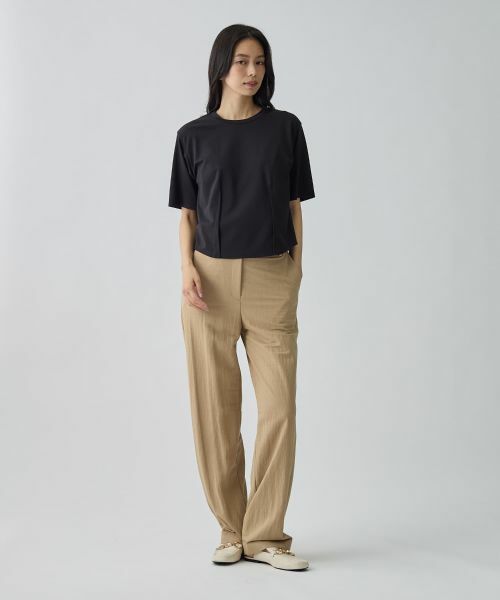 LANVIN COLLECTION / ランバン コレクション カットソー | ジャージ×オーガンジー ハイブリッドカットソー | 詳細9