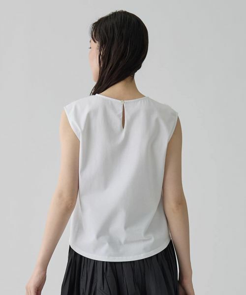 LANVIN COLLECTION / ランバン コレクション カットソー | チュールコンビ ローズ刺繍カットソー | 詳細13