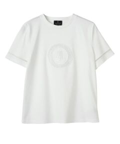 LANVIN COLLECTION / ランバン コレクション カットソー | カットワーク刺繍 エレガントTシャツ
