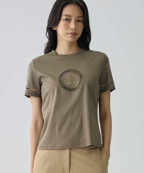 LANVIN COLLECTION / ランバン コレクション カットソー | カットワーク刺繍 エレガントTシャツ | 詳細1