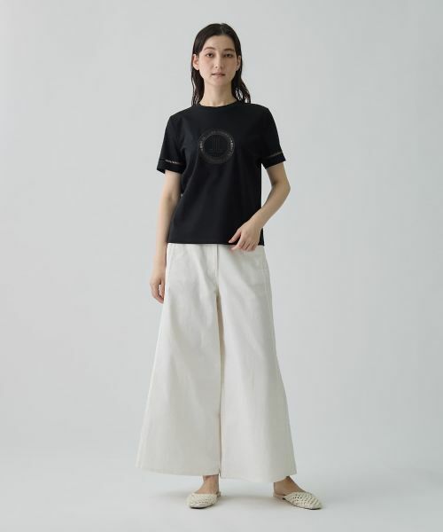 LANVIN COLLECTION / ランバン コレクション カットソー | カットワーク刺繍 エレガントTシャツ | 詳細16