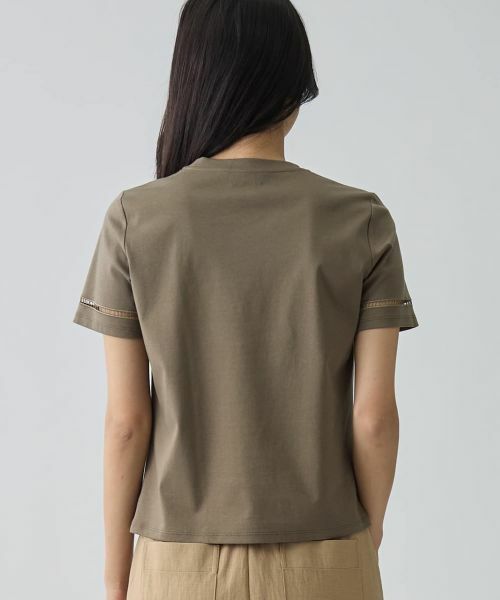 LANVIN COLLECTION / ランバン コレクション カットソー | カットワーク刺繍 エレガントTシャツ | 詳細3
