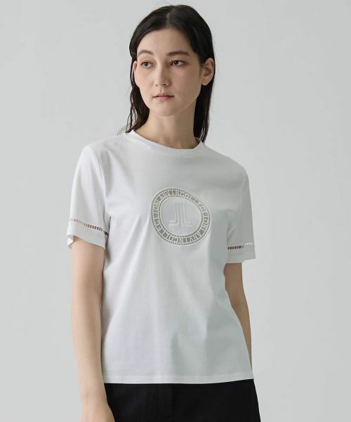 LANVIN COLLECTION / ランバン コレクション カットソー | カットワーク刺繍 エレガントTシャツ | 詳細7