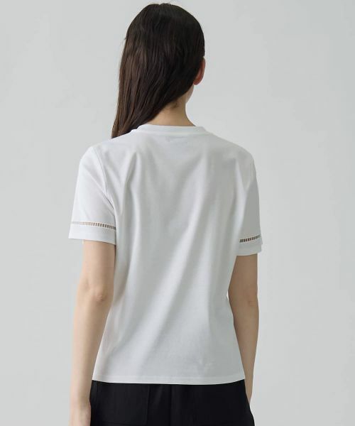 LANVIN COLLECTION / ランバン コレクション カットソー | カットワーク刺繍 エレガントTシャツ | 詳細9