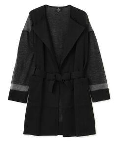 LANVIN COLLECTION / ランバン コレクション ニット・セーター | 透明糸インターシャ ロングカーディガン