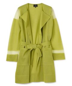 LANVIN COLLECTION / ランバン コレクション ニット・セーター | 透明糸インターシャ ロングカーディガン