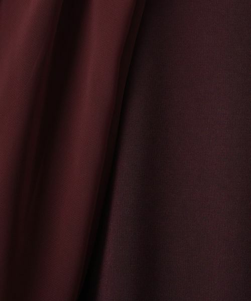 LANVIN COLLECTION / ランバン コレクション ドレス | 変形袖デザイン・アセテートワンピース | 詳細11