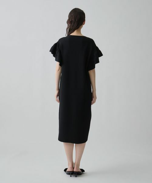 LANVIN COLLECTION / ランバン コレクション ドレス | ミラノリブ・立体フレアワンピース | 詳細7