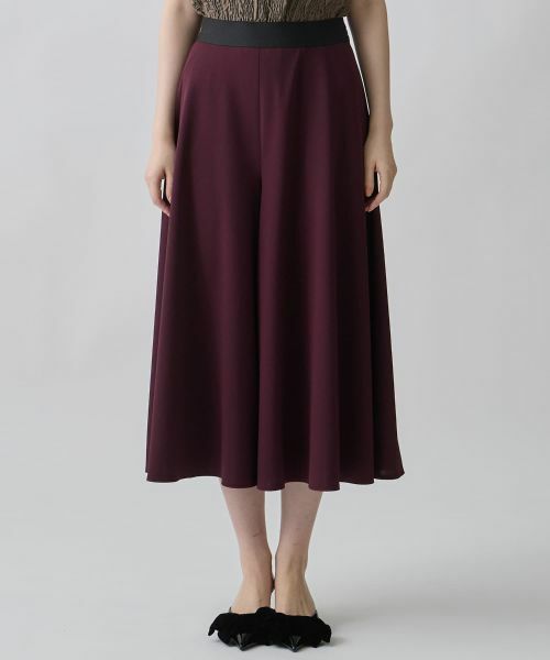 LANVIN COLLECTION / ランバン コレクション その他パンツ | グログランヘム・フレアフレキシブルパンツ | 詳細1