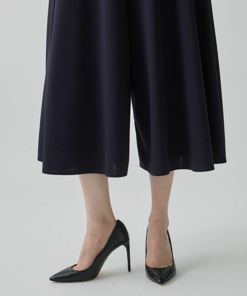 LANVIN COLLECTION / ランバン コレクション その他パンツ | グログランヘム・フレアフレキシブルパンツ | 詳細12