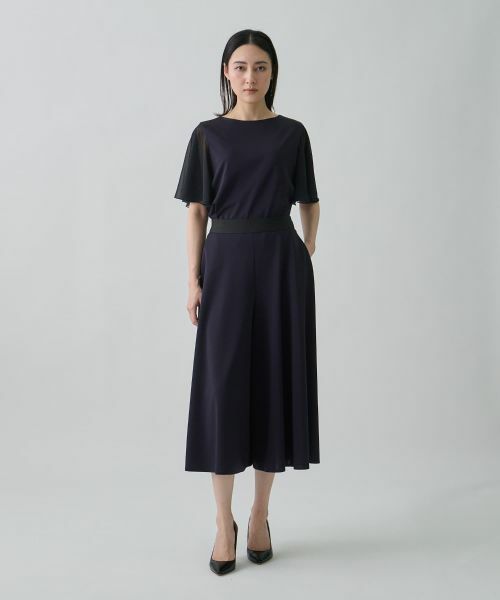 LANVIN COLLECTION / ランバン コレクション その他パンツ | グログランヘム・フレアフレキシブルパンツ | 詳細13