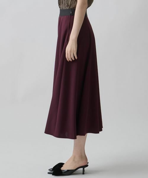 LANVIN COLLECTION / ランバン コレクション その他パンツ | グログランヘム・フレアフレキシブルパンツ | 詳細2