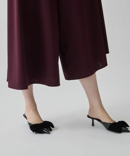 LANVIN COLLECTION / ランバン コレクション その他パンツ | グログランヘム・フレアフレキシブルパンツ | 詳細5