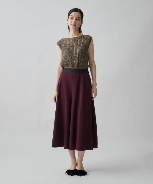 LANVIN COLLECTION / ランバン コレクション その他パンツ | グログランヘム・フレアフレキシブルパンツ | 詳細6