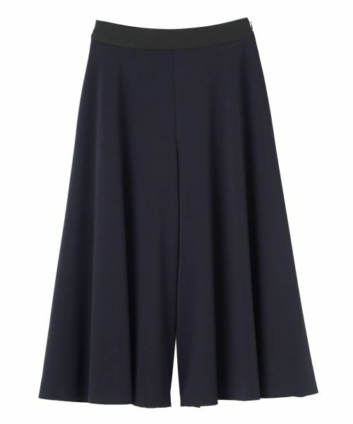 LANVIN COLLECTION / ランバン コレクション その他パンツ | グログランヘム・フレアフレキシブルパンツ(ネイビー)