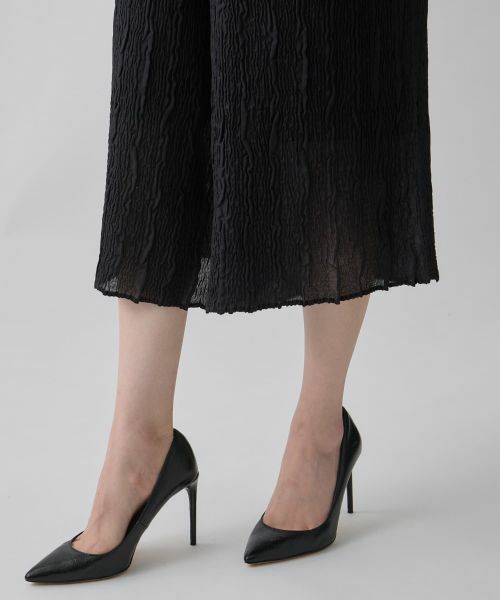 LANVIN COLLECTION / ランバン コレクション その他パンツ | プリーツワイドパンツ | 詳細5