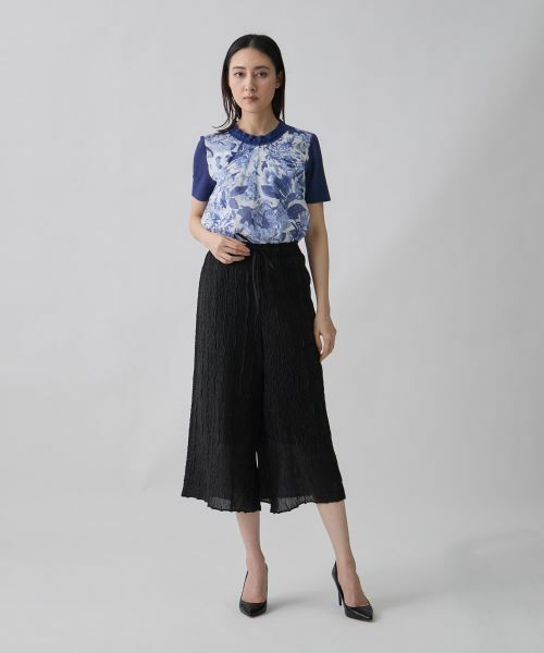 LANVIN COLLECTION / ランバン コレクション その他パンツ | プリーツワイドパンツ | 詳細6